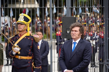 Javier Milei encabezó un acto en homenaje por el aniversario del nacimiento de José de San Martín