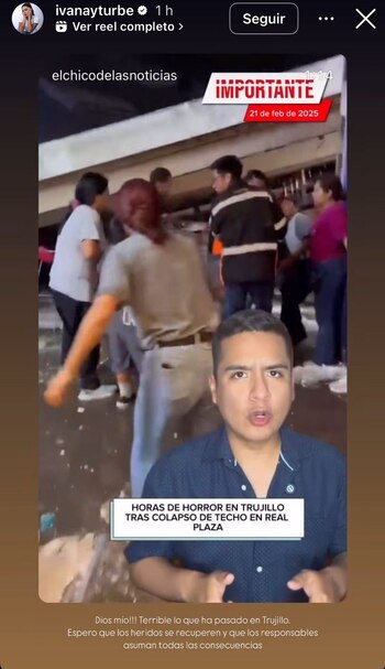 Ivana Yturbe expresa su solidaridad