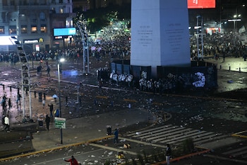 Final Copa Mundial de la FIFA 2026 – Argentina Vs España - Incidentes Obelisco
