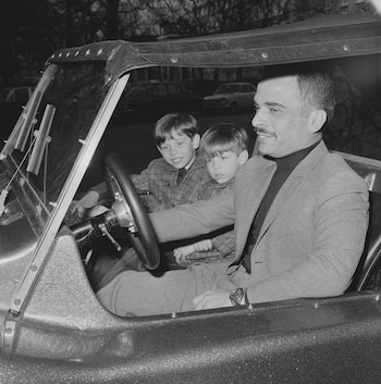 El rey Hussein de Jordania