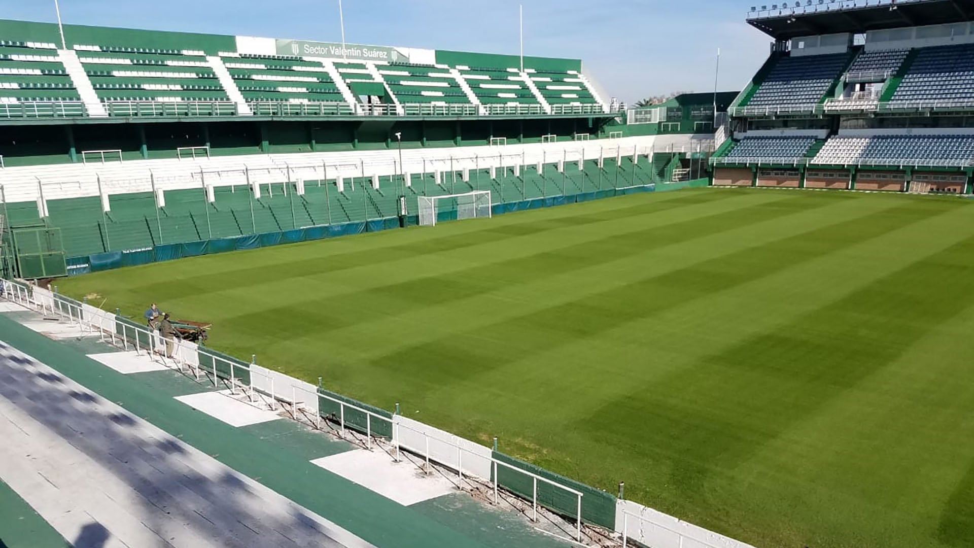 Las obras en el estadio de Banfield (Prensa de Banfield)
