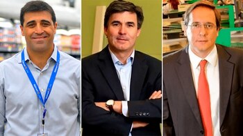 Gonzalo Gebara, Gastón Bottazzini y Matías Videla