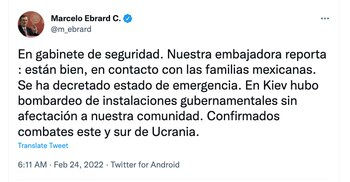 El canciller afirmó que la