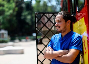 El venezolano Adán Araujo, conversa