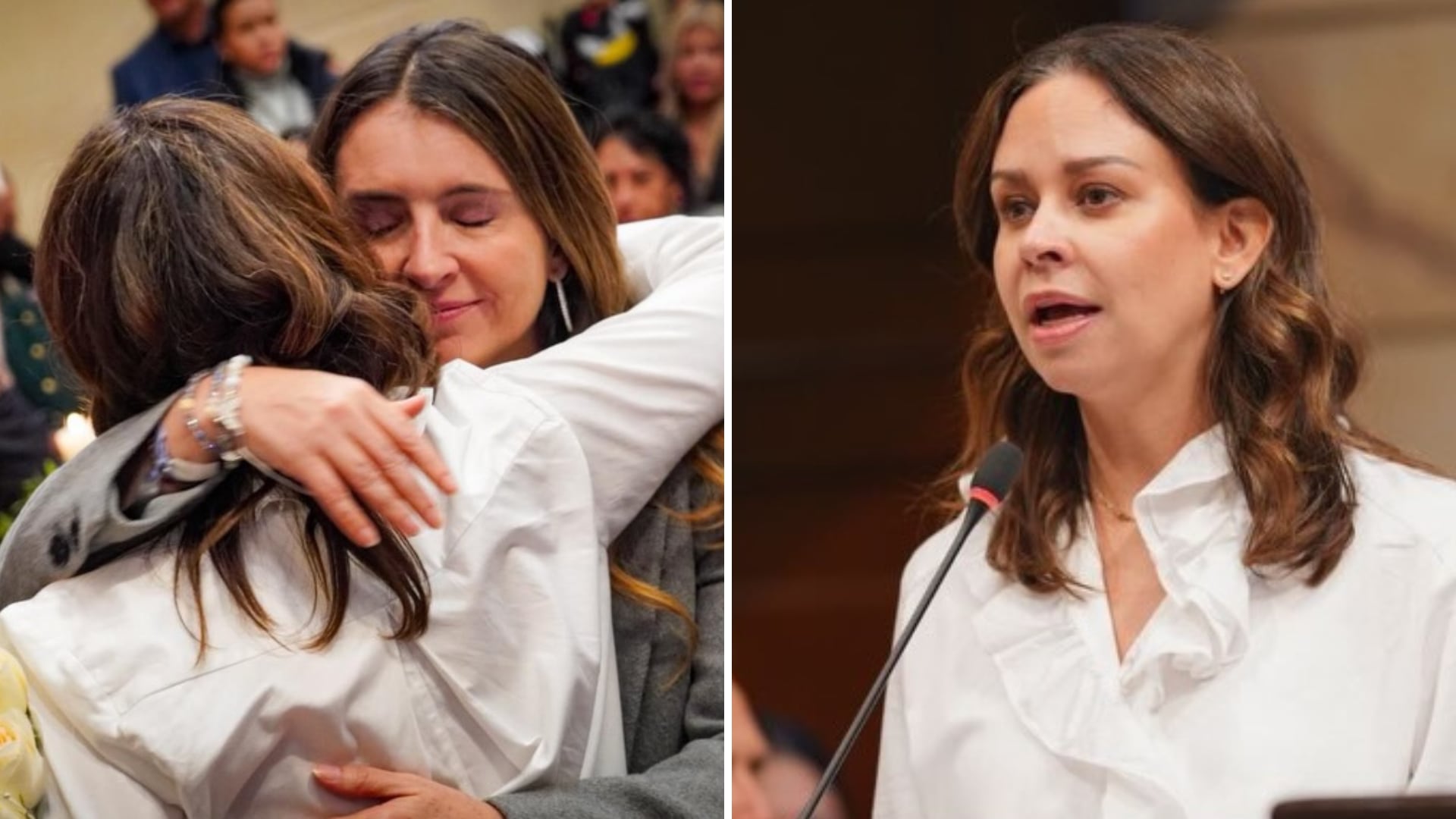 La viuda del senador Miguel Uribe Turbay destacó el apoyo que ha recibido de la senadora y candidata presidencial Paloma Valencia en su proceso de duelo - crédito @palomavalencial - @maclaudiat/Instagram