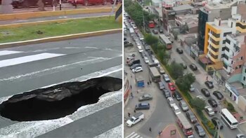 Enorme forado causó preocupación entre