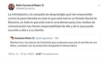 La representante del Pacto Histórico
