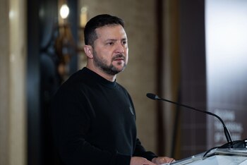 El presidente de Ucrania, Volodimir