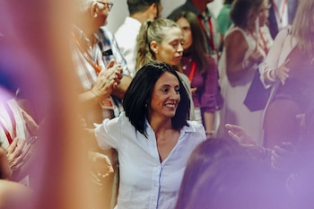 19/09/2026 La secretaria de organización del PSOE, Rebeca Torró, durante la Conferencia Política del PSPV-PSOE, en la Universidad de Alicante, a 19 de septiembre de 2026, en Alicante, Comunidad Valenciana (España). Bajo el lema "Recuperar lo que importa", la Conferencia reúne durante dos días a más de 500 delegados, cargos públicos, colectivos y representantes de la sociedad civil para avanzar el proyecto autonómico socialista hacia 2027.
POLITICA
Roberto Plaza - Europa Press