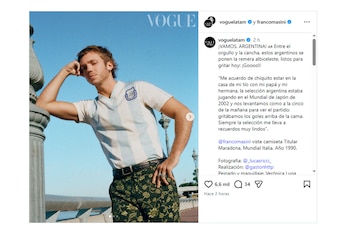 Franco Masini recordó el Mundial 2002 en familia y el editorial de Vogue presentó al fútbol como un puente entre generaciones y orgullo nacional