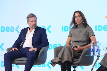 Christian Otero, Co-fundador de Lucciano's y María Eugenia Sampalione, Directora Ejecutiva de Newmont Argentina