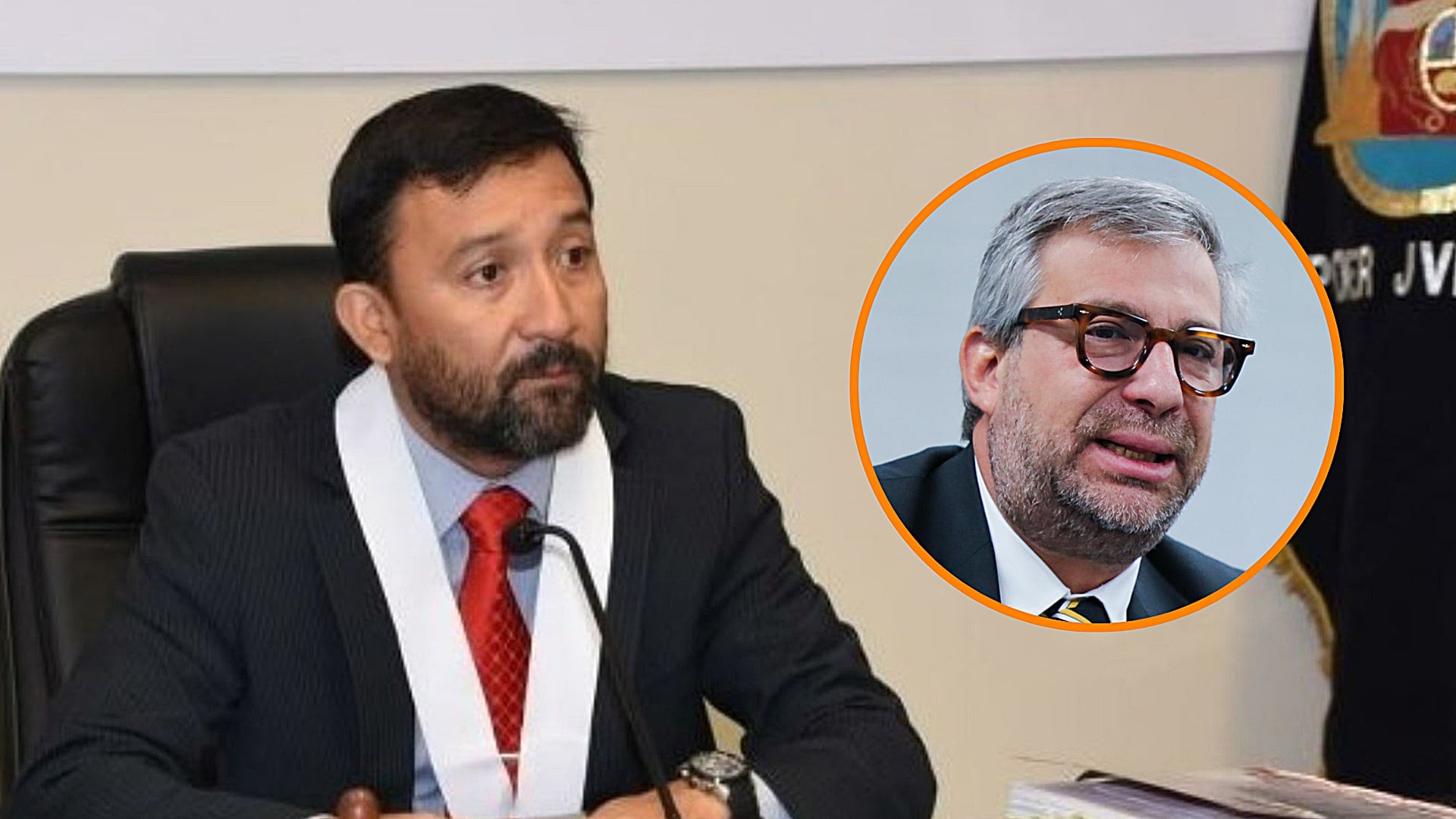 Juez Manuel Chuyo decidirá si impide la salida del país de Piero Corvetto. Foto: composición Infobae