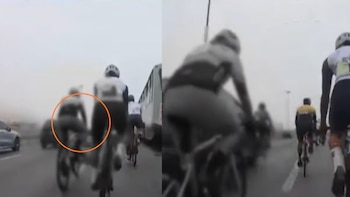 Atropellan a ciclista en carril