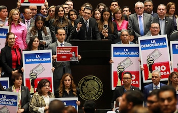 La bancada del PAN en