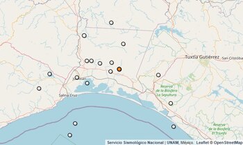 Temblor reportado en Oaxaca.
(SSN)