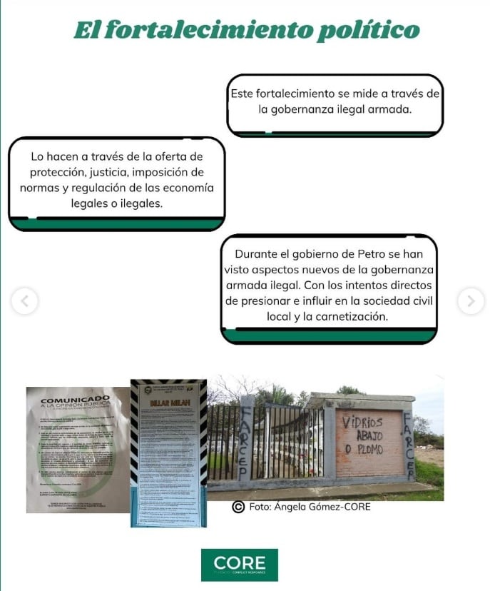 Los grupos armados estarían imponiendo sus propias normas en las poblaciones locales donde hacen presencia - crédito Fundación Conflict Respondes | @conflictresponses/IG