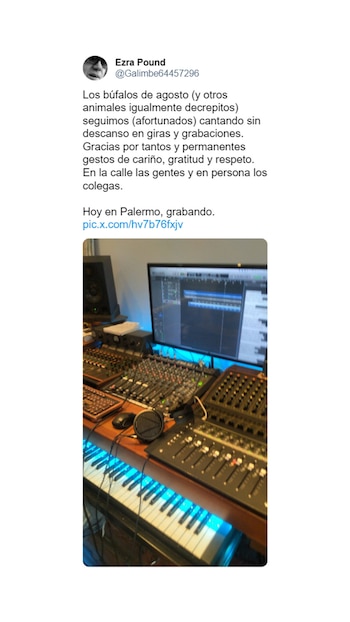 El mensaje de Andrés Calamaro