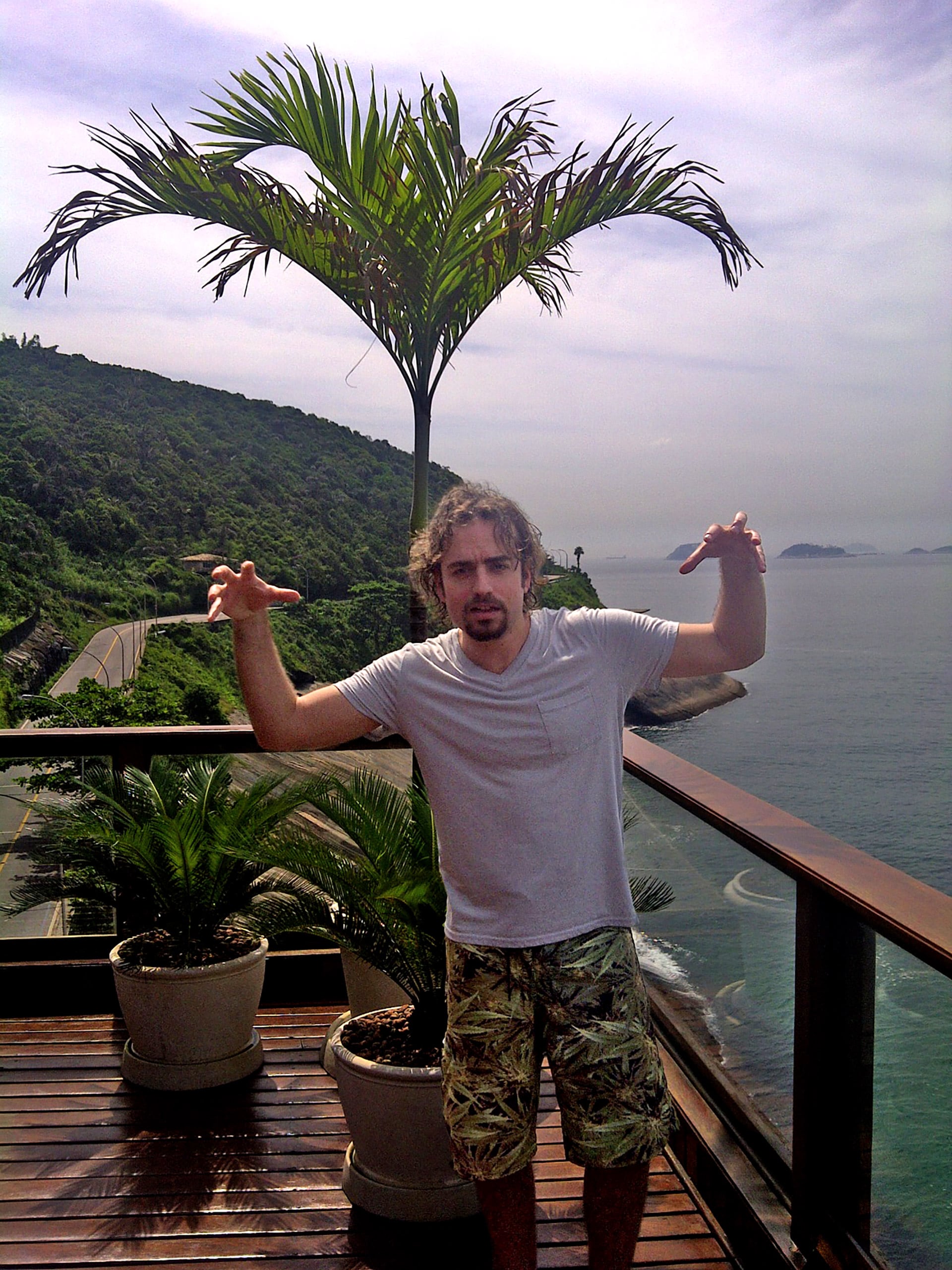 En enero de 2011 en Río de Janeiro horas antes de tomar el vuelo a Nueva York