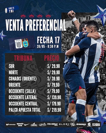 Precios de entradas para el