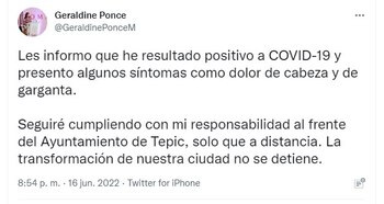 Geraldine Ponce, presidenta municipal de