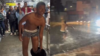 En Bogotá aprovecharon las lluvias