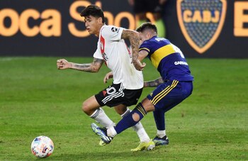 Jorge Carrascal durante el clásico