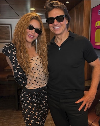 El actor estuvo en todo momento apoyando a la colombiana - crédito Shakira / Instagram
