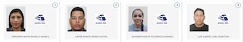 Cuatro retratos tipo pasaporte de candidatos, dos mujeres y dos hombres, junto al logotipo de un tren azul con el texto "AVANZA PAÍS"