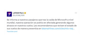 Caída de Microsoft a nivel