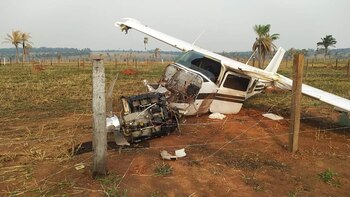 La avioneta que cayó en
