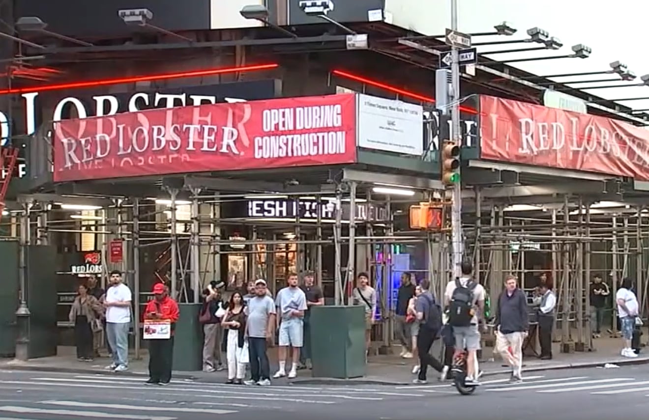 La decisión afecta al único restaurante de Red Lobster que quedaba dentro de los cinco distritos de la ciudad de Nueva York (ABC7)