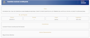 En la exposición de motivos, Gómez Martínez argumentó que el Congreso no tenía la capacidad de adelantar una reforma judicial de fondo y que la solución era acudir al constituyente primario - crédito Cámara de Representantes/página web