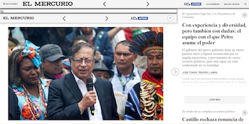 El Mercurio de Chile publicó a través de su portal web, la posesión del presidente de la republica de Colombia como un futuro de diversidad pero también con dudas.
Foto: Vía elmercurio.com