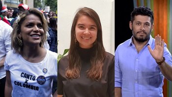Adriana Lucía y Santiago Alarcón protestan ante la directora de Fenalco, quien los llamó promotores del socialismo