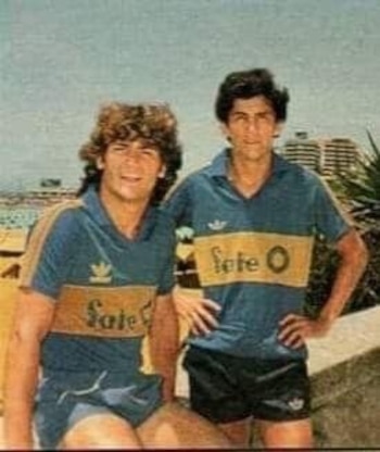 Claudio Zacarías (izq.) en su