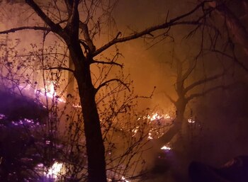 El fuego no representó