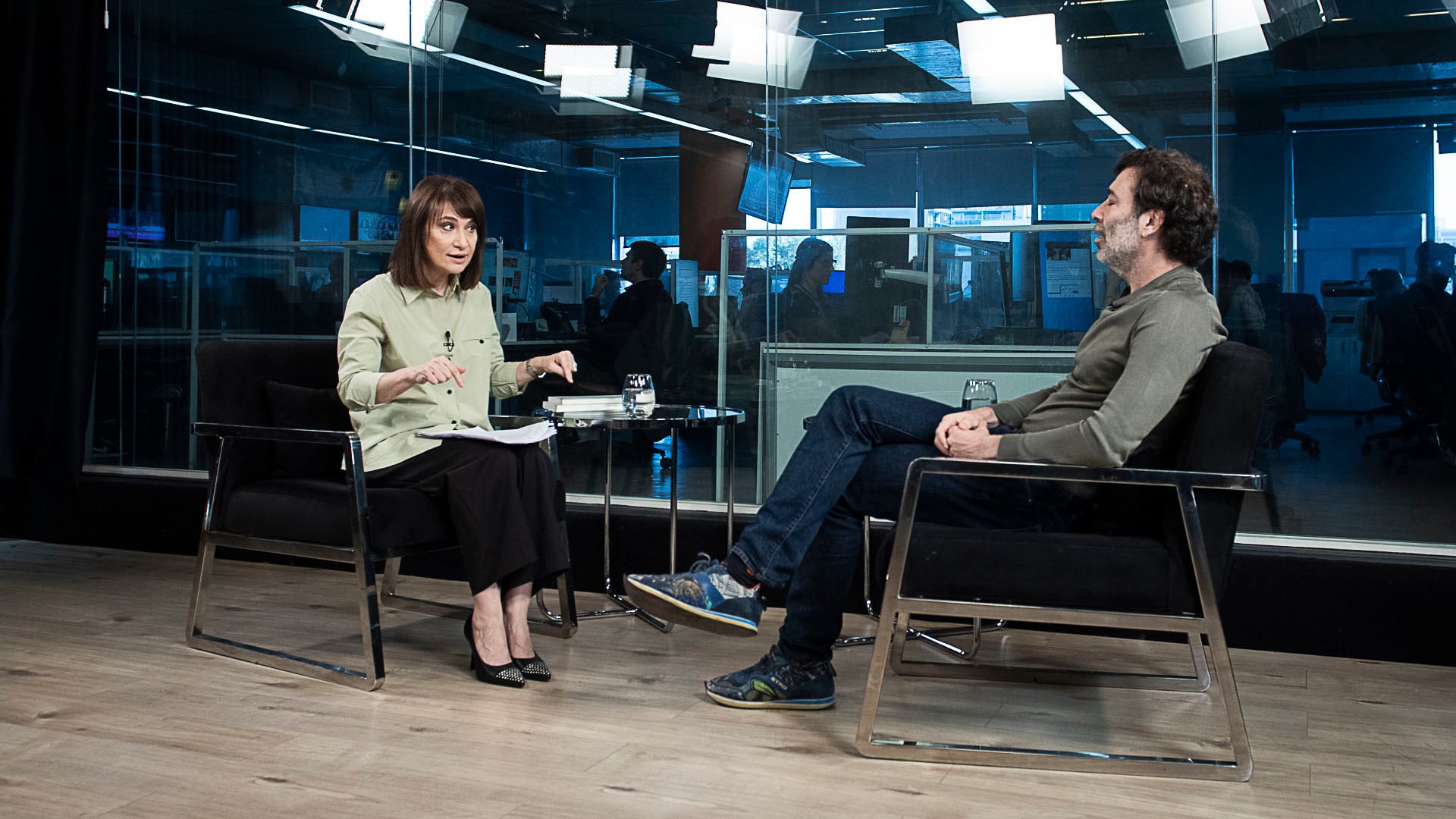 Mariano Sigman con María Laura Santillán. (Gustavo Gavotti)