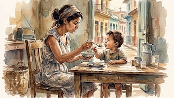El amor de madre todo lo inventa: transformar pan en un postre, la alegría de una casa cubana