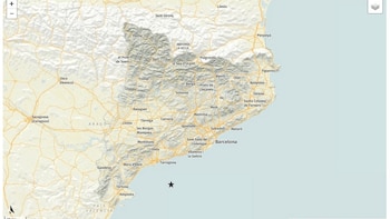 Terremoto "sin daños" en el mar entre Catalunya y Baleares de 3.1 grados Richter