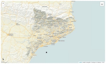 03/10/2026 Mapa del Institut con el sismo marcado.
La Generalitat ha registrado este sábado por la tarde un terremoto "sin daños" en el mar entre Catalunya y Baleares de 3.1 grados Richter.
SOCIEDAD
ICGC