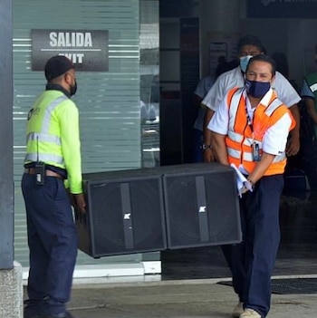 El transporte de equipo de