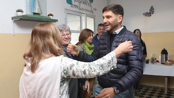 El gobernador santafesino, Maximiliano Pullaro,
