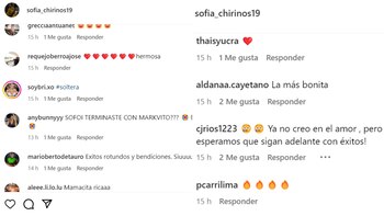 Sofía Chirinos y su reacción