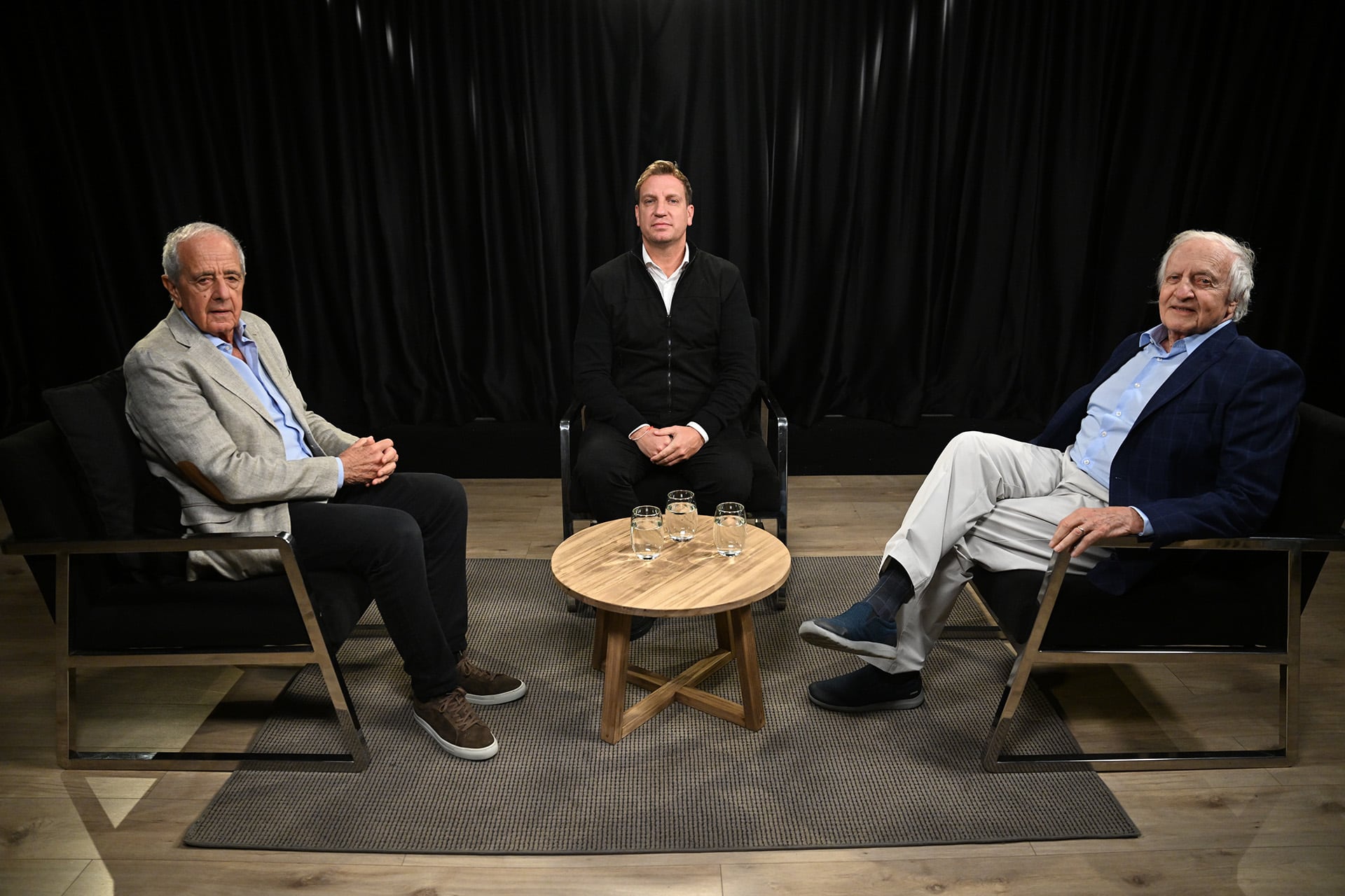 Rodolfo D'Onofrio, Maxi López y Fernando Marín