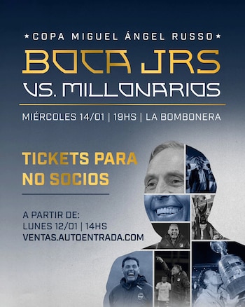 La placa que publicó Boca