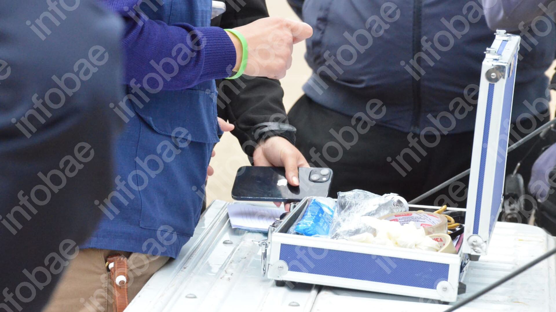 El celular del abogado cuando fue secuestrado