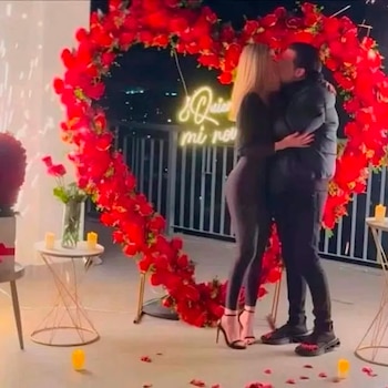 Valeria Márquez y Francisco "N", hijo del R1 (Redes sociales)
