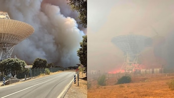 Desalojada la estación de comunicaciones espaciales de la NASA en Robledo de Chavela por el avance de los incendios en Madrid