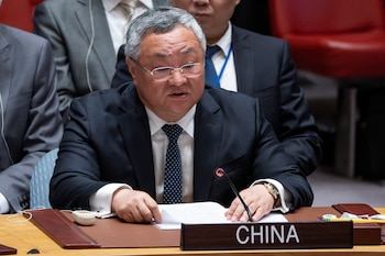El representante permanente de China ante la ONU, Fu Cong. REUTERS/Eduardo Muñoz