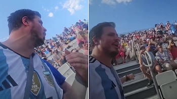 Un aficionado argentino mostró su